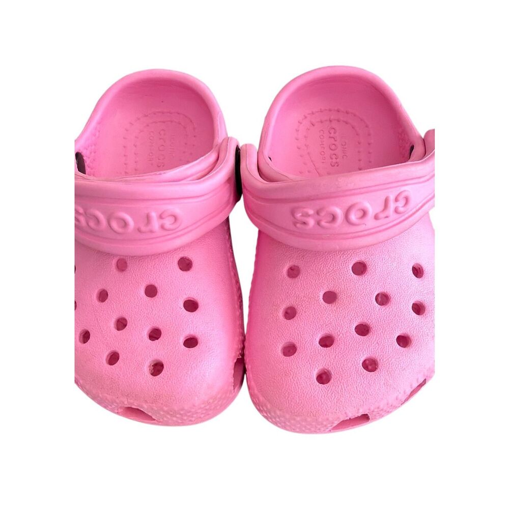 Crocs Classic Clog Taffy Pink Toddler Kids Slip On Sandals size C6 - Picture 8 of 8